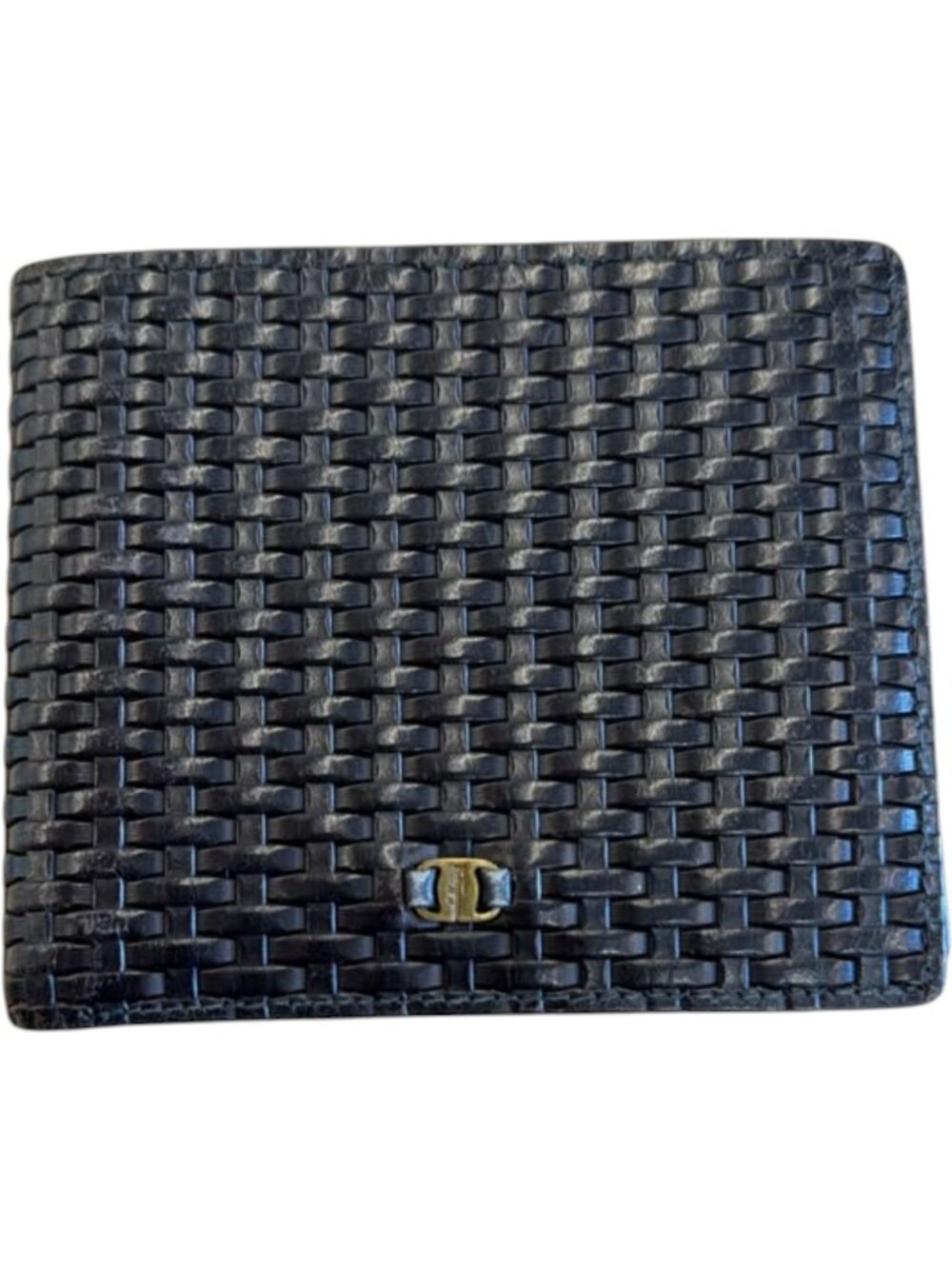 698143CR C1 Salvatore Ferragamo Wallet Black Leather